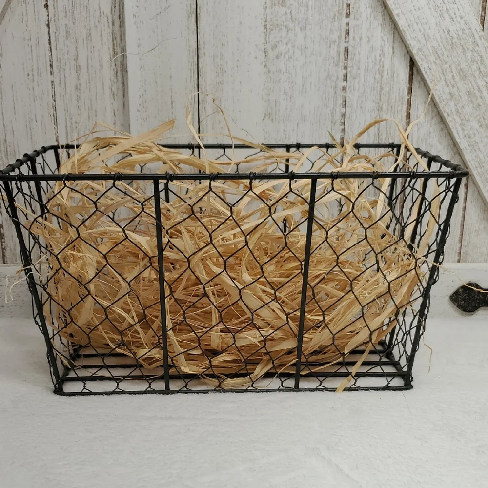Black Wire Storage Basket Chicken Wire Basket